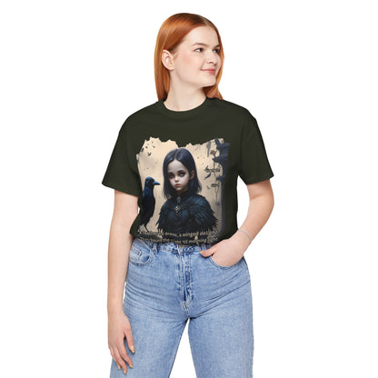 My Gothic Girl T-Shirt "Black Raven"  Whimsy Goth, Goth Fashion, Poetic Gothic Street Wear
