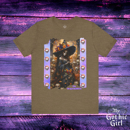 My Gothic Girl Dia De Los Muertos Graphic Tee – Gothic Streetwear, Whimsy Goth, Dark Poetry Alt Fashion