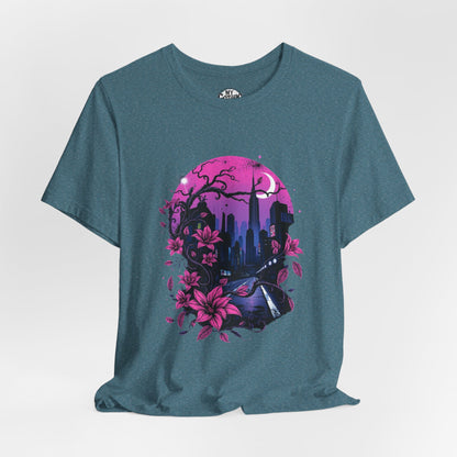 “Dark Bloom” — WhimsyGoth Floral Tee – Alt Aesthetic Poetic Goth Street-wear