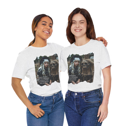 My Gothic Girl T-Shirt "Scarecrow Friend" – Whimsy Goth Streetwear, Dark Poetry Fashion, Alt Aesthetic Apparel