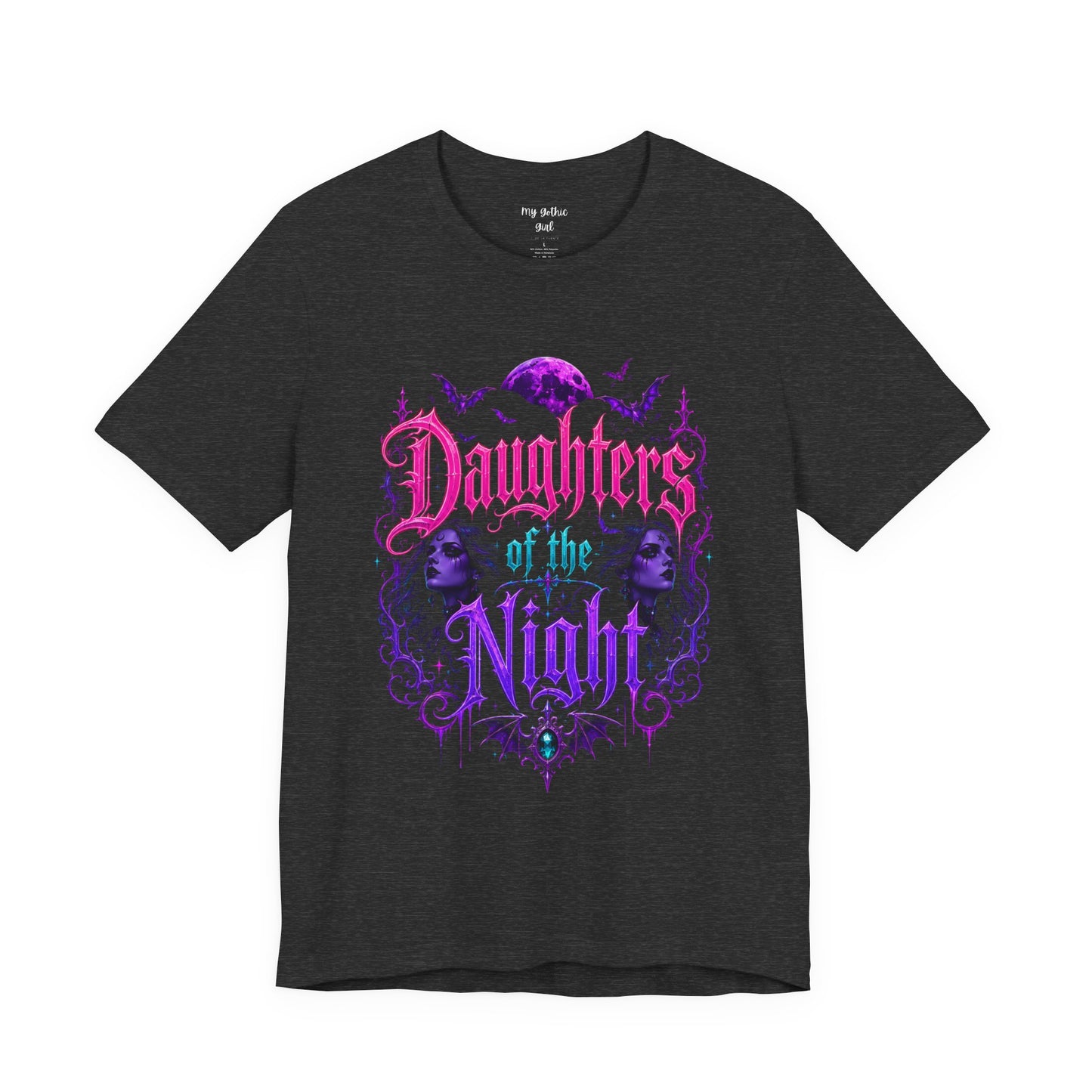 Daughters of the Night Tee — Gothic Vampire Moon Graphic T-Shirt
