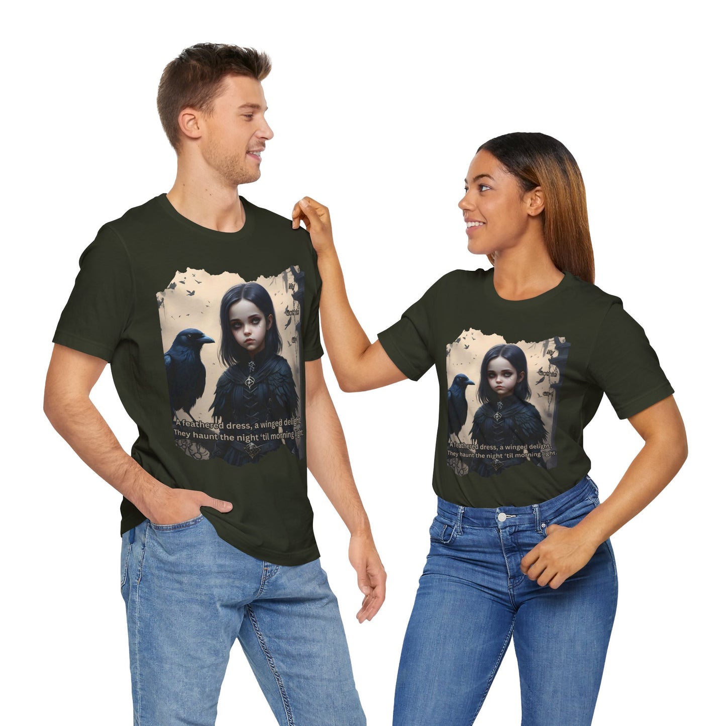 My Gothic Girl T-Shirt "Black Raven"  Whimsy Goth, Goth Fashion, Poetic Gothic Street Wear
