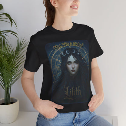The First Rebel -"Lilith" Graphic T-Shirt – Alt Aesthetic Poetic Goth Street-wear