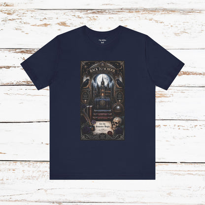 Back to School Gothic T-Shirt — Haunted Academy Illustration
