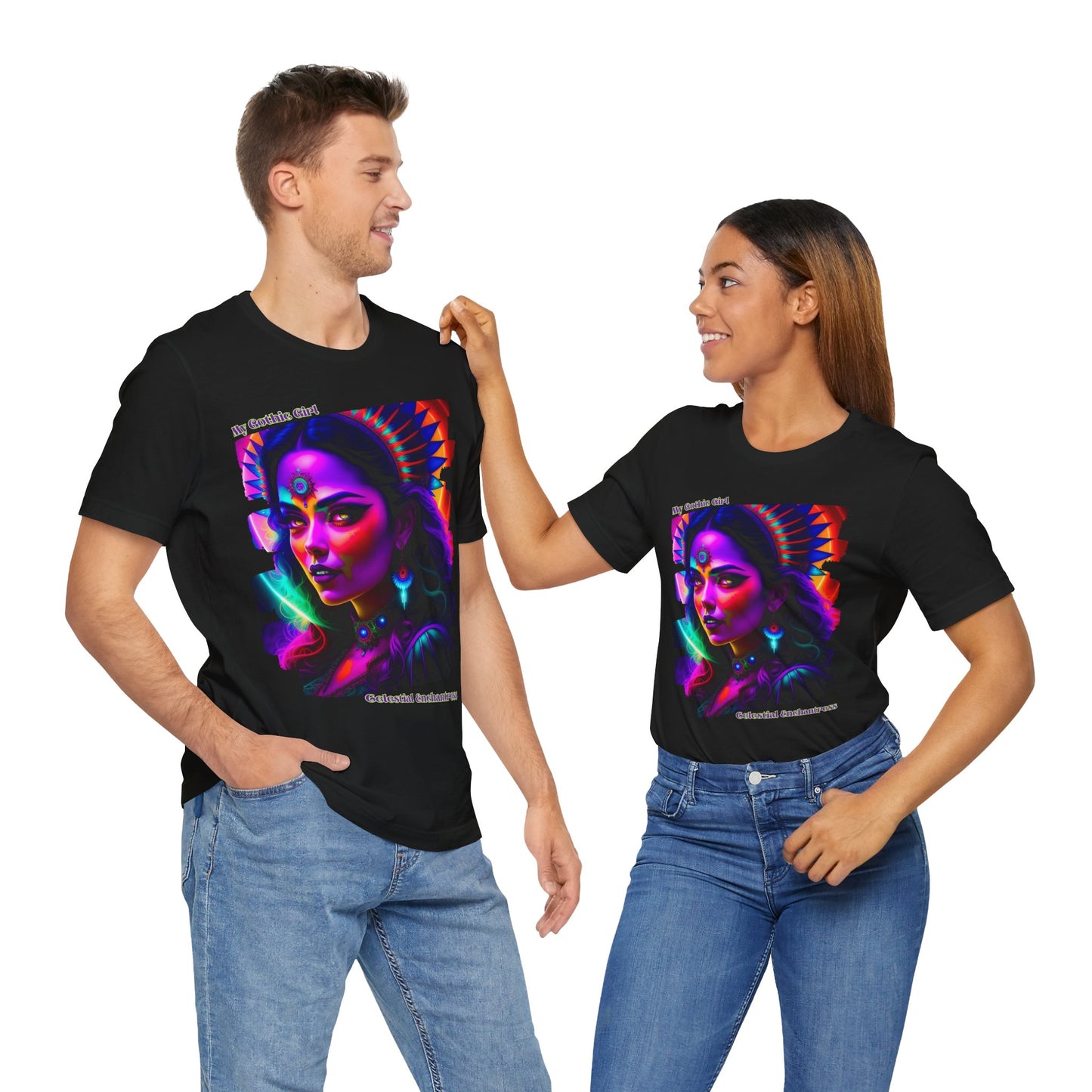 Celestial Enchantress Poetic Goth Graphic Tee – My Gothic Girl