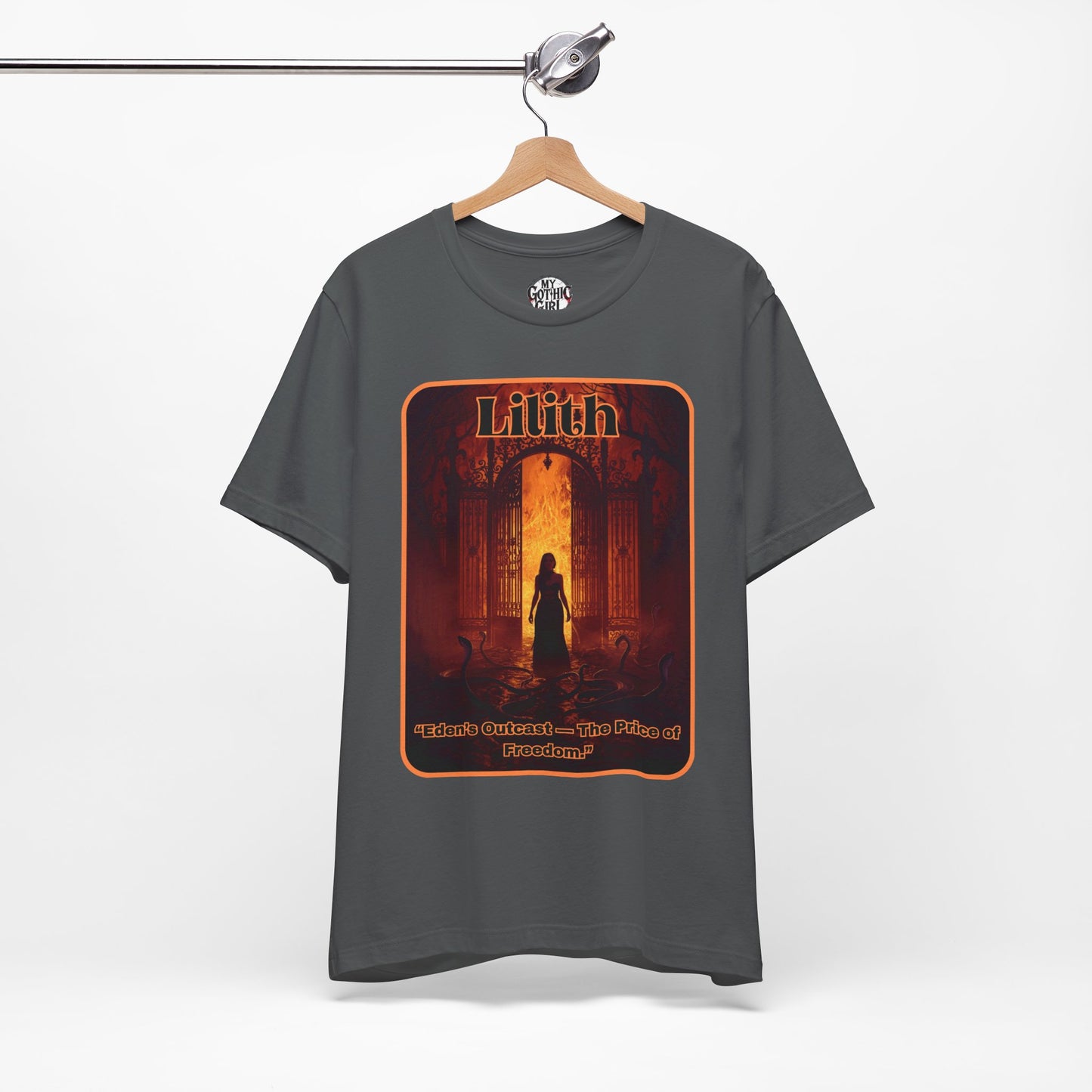 “Lilith  —  Eden’s Outcast, The Price of Freedom.” Graphic T-Shirt – Alt Aesthetic Poetic Goth Street-wear