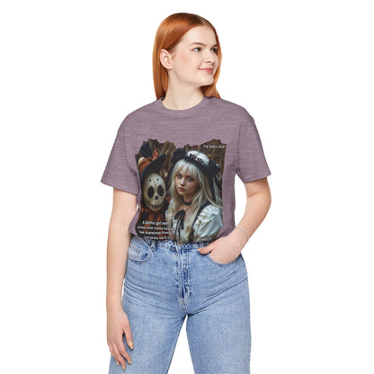 My Gothic Girl T-Shirt "Scarecrow Friend" – Whimsy Goth Streetwear, Dark Poetry Fashion, Alt Aesthetic Apparel