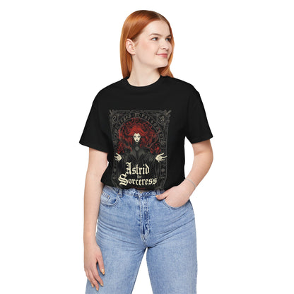 Astrid the Sorceress Gothic T-Shirt | Dark Fantasy Witch Tee