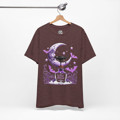 “Lunar Poison” — Celestial Alchemy Gothic Graphic T-Shirt – Alt Aesthetic Poetic Goth Street-wear