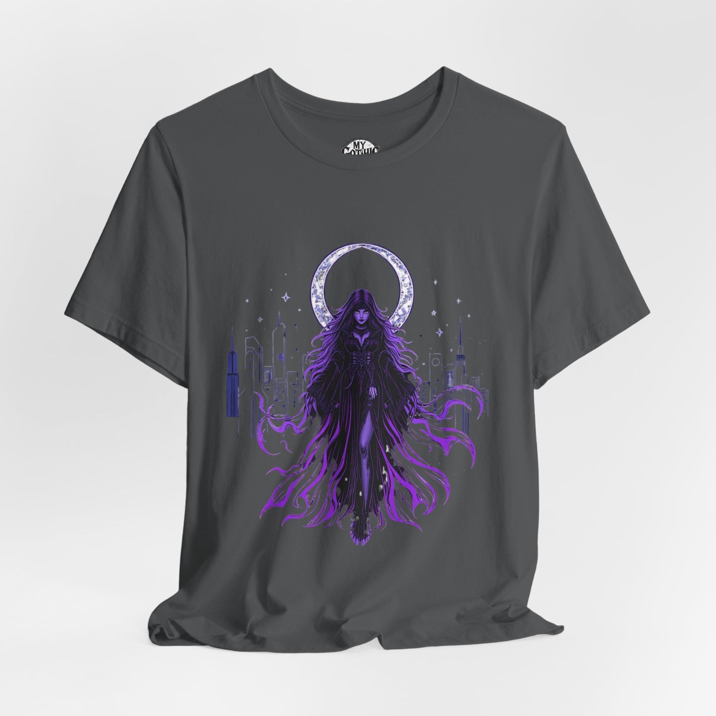 “Celestial Enchantress”  Gothic Graphic T-Shirt – Alt Aesthetic Poetic Goth Street-wear