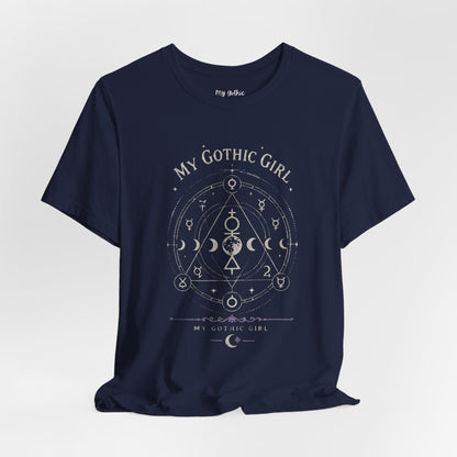 My Gothic Girl "The Alchemist" Gothic Design Short Sleeve T Shirt