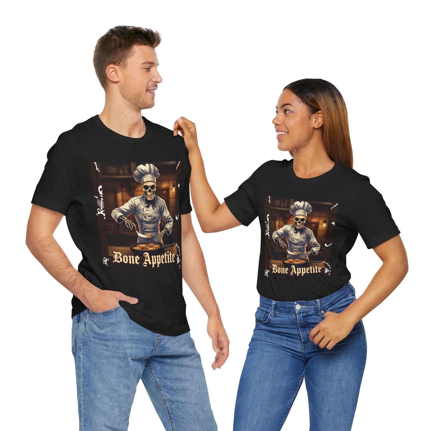 My Gothic Girl "Bone Appetite" Graphic T-Shirt Unisex Gothic Dark Fashion Casual Wear