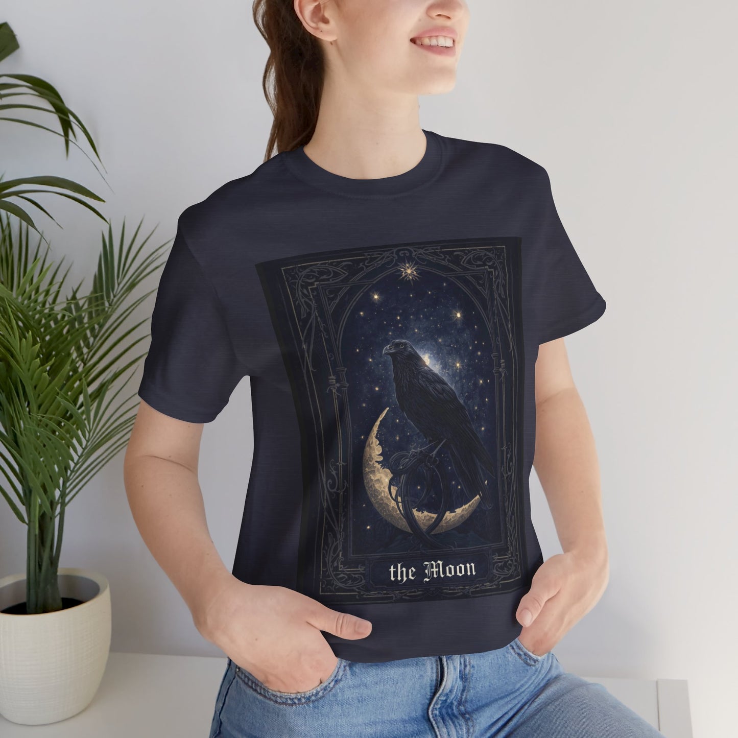 My Gothic Girl "Raven Moon" Graphic T-Shirt Unisex Gothic Dark Fashion Casual Wear