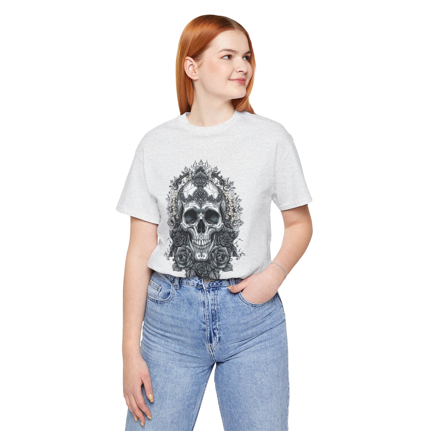 Gothic Skull Elegance T-Shirt