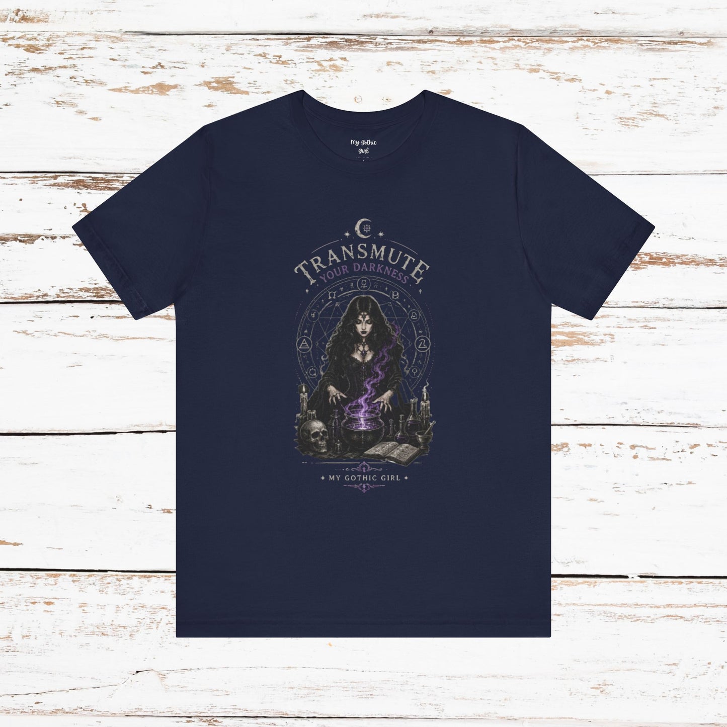 Transmute Your Darkness Alchemist Arts Tee — Witchy Occult Graphic T-Shirt