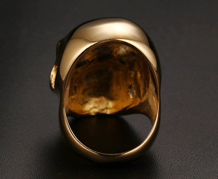 Punk Skull Ring - Ghost Head Design