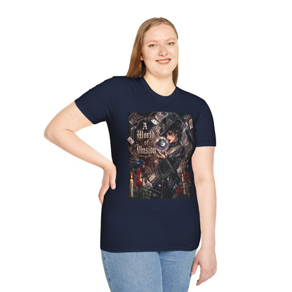 A World of Illusion T-Shirt — Gothic Fortune Teller Magic Tee