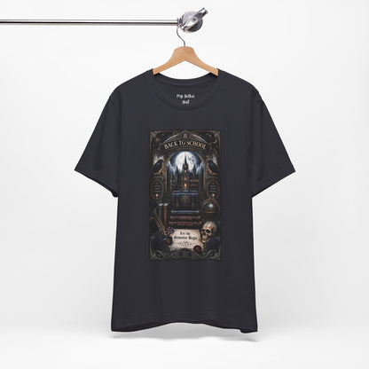 Back to School Gothic T-Shirt — Haunted Academy Illustration
