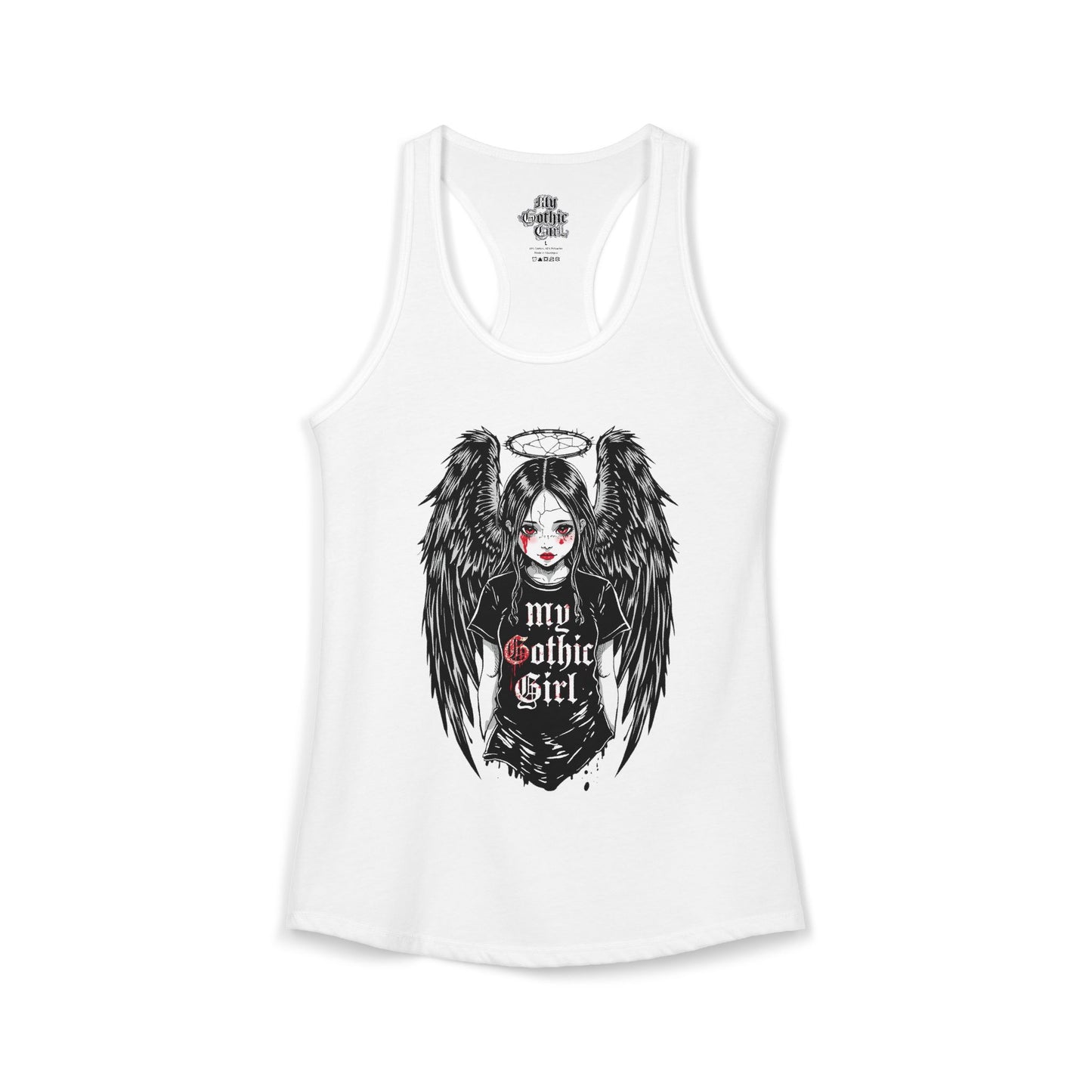 My Gothic Girl "Fallen Angel" — Women's Racer-back Tank Top