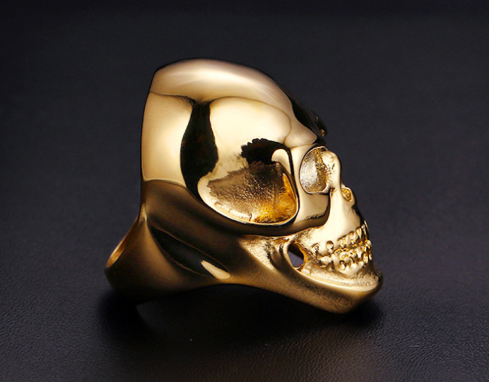 Punk Skull Ring - Ghost Head Design