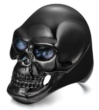 Punk Skull Ring - Ghost Head Design
