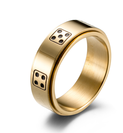 Rotatable Titanium Steel Ring for Men (European & American)