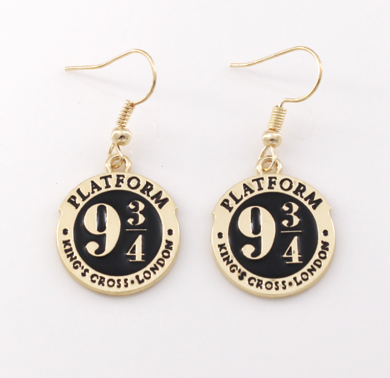 Gothic Black Cat Skull Earrings for Women's Jewelry